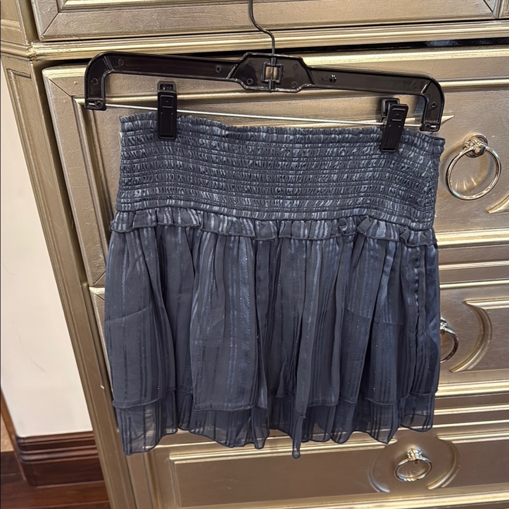 Abercrombie & Fitch Shimmering Gray Mini Skirt